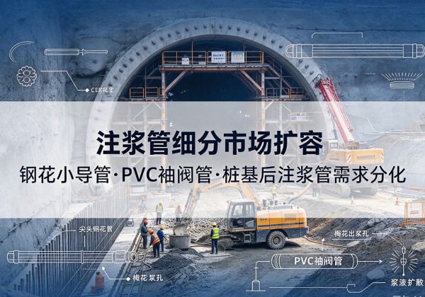 中牟注浆管细分市场扩容，隧道钢花小导管、PVC 袖阀管、桩基后注浆管需求分化